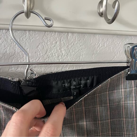 Rag & Bone Simone Plaid Skinny Pants - Picture 5 of 7
